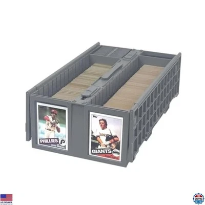 Cubo de tarjetas coleccionables BCW - (único, gris) | Tiene capacidad para 1600 tarjetas | Plástico Foto 1 de 4