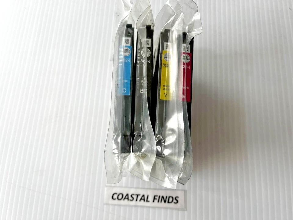 Epson 822 Ink Cartridge CMYK Set of 4 INITIAL NEW OEM Sealed 822i WF 3823 4820 - Image 1 of 1