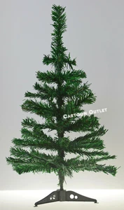 SMALL CHRISTMAS TREE GREEN ARTIFICIAL 2 FT TABLE TOP NATURAL STYLE PINE XMAS NEW - Picture 1 of 5