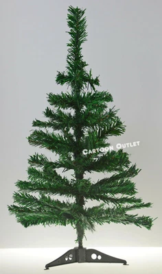 SMALL CHRISTMAS TREE GREEN ARTIFICIAL 2 FT TABLE TOP NATURAL STYLE PINE XMAS NEW - Image 1 of 4