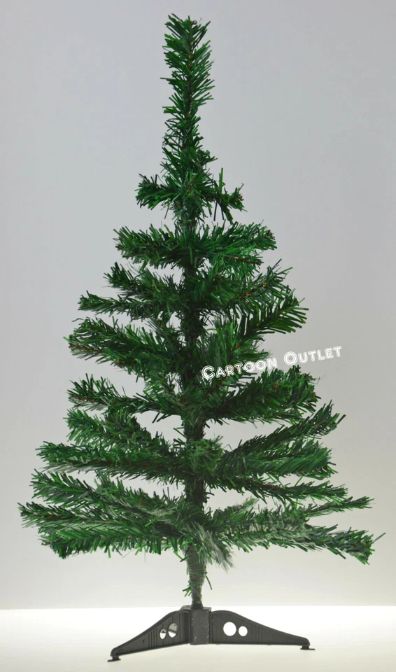 SMALL CHRISTMAS TREE GREEN ARTIFICIAL 2 FT TABLE TOP NATURAL STYLE PINE XMAS NEW - Image 1 of 4
