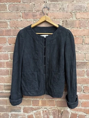 Chaqueta vintage Badgley Mischka para mujer, talla mediana, gamuza bordada, EE. UU. Foto 1 de 4