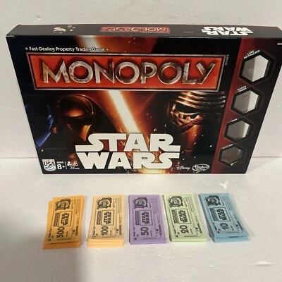 2015 Monopoly Star Wars Board Game Lot of Money Bills Parts Only - Image 1 of 4