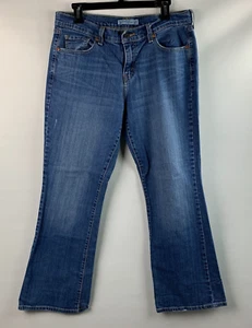 Levi's Strass 515 Jeans Bootcut Blue Med Wash Zip Button 5-Pocket Logo Sz 10S/C - Picture 1 of 10