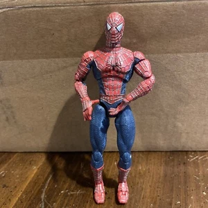 2002 Spider-Man Movie Super Poseable Spider Man Figure Loose NICE! - Picture 1 of 2