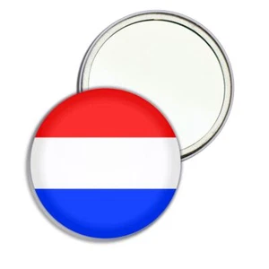 Holland Flagge rund Spiegel Tasche kompakt (55 mm oder 77 mm) - Bild 1 von 6