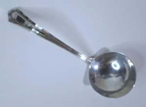 Antique STERLING SILVER CREAM LADLE - MARY WARREN Pattern by Manchester 4.75" L - Picture 1 of 6