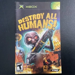 Destroy All Humans! 1 Microsoft XBOX Instruction Manual Only - Picture 1 of 2