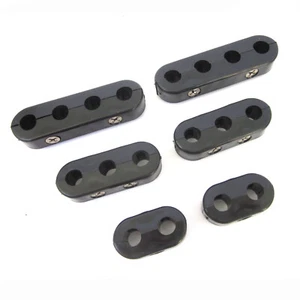 New Black Spark Plug Ignition Lead Wire Separators Holders Set 6 Fits 7-9mm - Picture 1 of 5