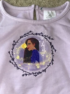 Disneyland Wish Movie Girls Purple Top Shirt Asha Star Embroidery Size 5/6 S - Picture 1 of 5