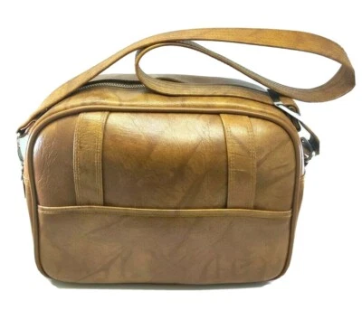 Vintage American Tourister Luggage Works Carry On Bag Leather Luggage w Keys - Image 1 of 4