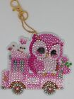  Owl Pink  sparkly charms bring some cute sparkle to your accessory