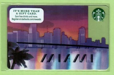 STARBUCKS Miami Skyline ( 2015 ) Gift Card ( $0 ) - Image 1 of 2