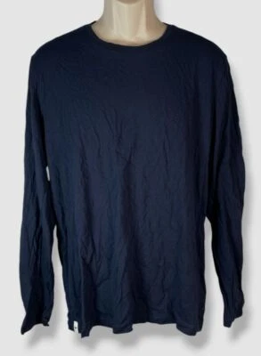 Camiseta pijama de manga larga lisa azul para hombre Lacoste talla L Foto 1 de 3