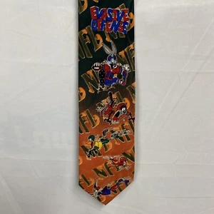 Corbata De Colección 1993 Looney Tunes NFL Fútbol Ofensa Evasiva Bugs Taz Novedad - Imagen 1 de 11
