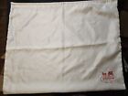 Coach White Satin Dust Bag With Coach Logo 23” X 19” Clean No Stains Or Tears