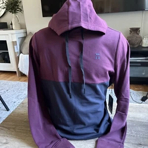 Tommy John Go Anywhere Luxe French Terry Hoodie Men's Sz XXL Fig/Night Sky NWT! - Picture 1 of 9