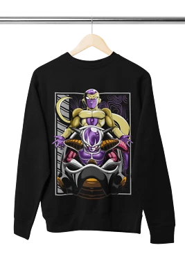 HATTREE Bio Herren Pullover Sweatshirt Dragon Ball Son goku saiyajin golden frieza