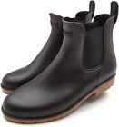 Amoji Unisex Ankle Boots Shoes Waterproof Brown Size 4 6