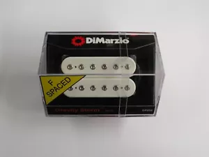 DiMarzio F-spaced Gravity Storm Neck Humbucker White W/Chrome Poles DP 252 - Picture 1 of 1