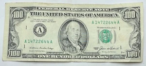 1985 Vintage $100 Note -Vintage $100 Bill - Boston - A - Hundred Dollar Bill - Picture 1 of 2