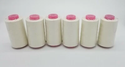 6 Big Spools BEIGE Serger Sewing Machine Thread 6000 YARDS Cone Quality T27 S/2  - Image 1 of 4