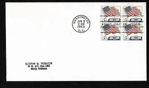 #1208 5c Flag over White House - No Cachet B4FDC - Picture 1 of 2