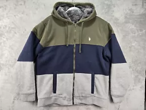 U.S. POLO ASSN Men's Full-Zip Sherpa Fleece Lined Hoodie Outdoor Workwear XL - Bild 1 von 24