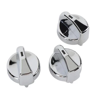 3 piezas perillas de control de calentador de aire acondicionado cromadas para Peterbilt 330 379 387 121-0001-000 Foto 1 de 4