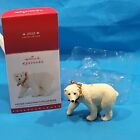 Hallmark Christmas Ornament Father Christmas's Polar Bear 2015 Plastic