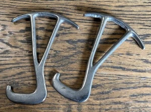Vintage Nickel Steel Boot Pulls for Hunting ,Riding or Military Boots - Picture 1 of 3