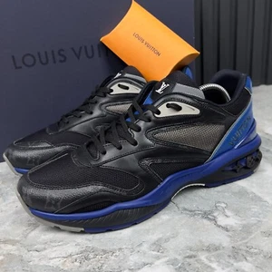 Louis Vuitton LV Trail line Sneakers Monogram Black Mesh 7.5 LV 8.5 US 41.5 EUR - Picture 1 of 13