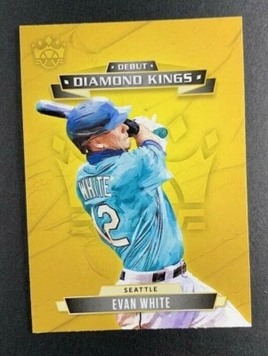 2021 Panini Diamond Kings - Evan White #DDK-SM Seattle Mariners - MINT RC - Image 1 of 2