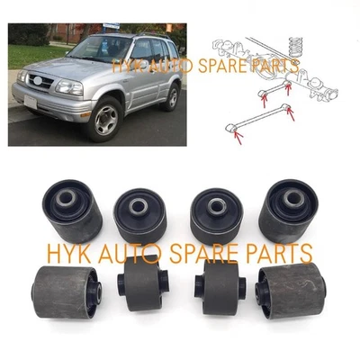 4x Rear Upper Trailing Arm Rod Bushing for 1998-2005 Suzuki Grand Vitara / XL-7 - Image 1 of 3