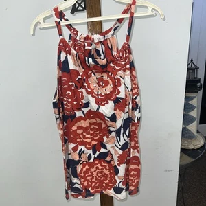 Top rosso con ferretto floreale taglia grande Old Navy - Foto 1 di 6