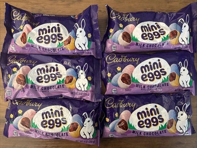 6x Cadbury Mini Eggs Milk Chocolate 9oz - 6 Pack 05/2026 Exp!