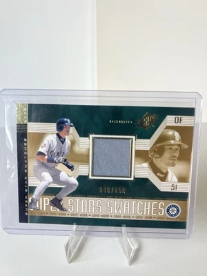 2002 SPx - Super Stars Swatches Ichiro Suzuki #165 (040/150)  (MEM) Mariners - Image 1 of 2