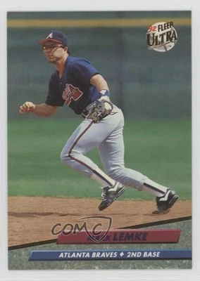 1992 Fleer Ultra Mark Lemke #165 - Image 1 of 2