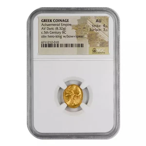 c. 5th Century BC Achaemenid Empire AV Daric (8.32g) NGC Ancients AU - Picture 1 of 2