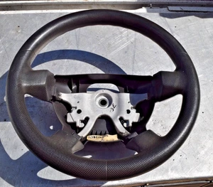 2007 HUMMER H3 5 CYL AUTOMATIC BLACK plastic STEERING WHEEL USED  OEM - Picture 1 of 5