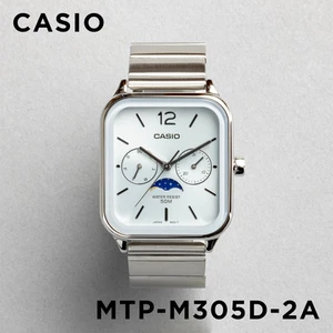 Orologio Casio MTP-M305D-2AV Uomo Fasi Lunari Quarzo Quadrante Blu Analogico Data Acciaio - Foto 1 di 4