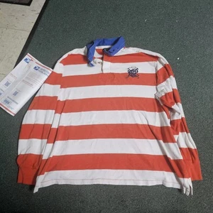 Camisa de Rugby Rayas Rara DE Colección polo deporte Ralph Lauren Garabato Deletrear Años 90 2XLT - Imagen 1 de 5