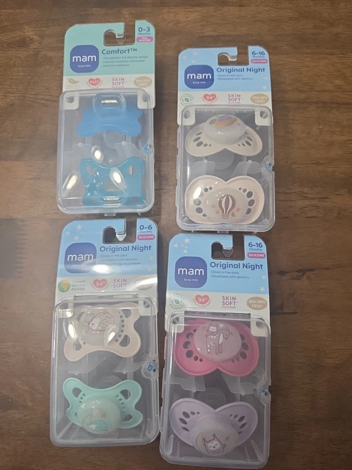 Chupetes de ortodoncia MAM rango 0-16M 8 chupetes totales Foto 1 de 1
