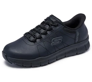 Zapato de Trabajo Skechers Slip-Ins Nampa, Negro, Para Mujer 9.5, Resistente al Deslizamiento - Imagen 1 de 1