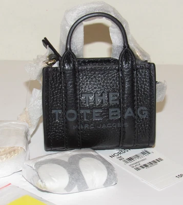 Bolso de Mano Marc Jacobs The Charm Nano Negro NUEVO Cuero Bolso de Mano Cadena Bandolera Foto 1 de 2