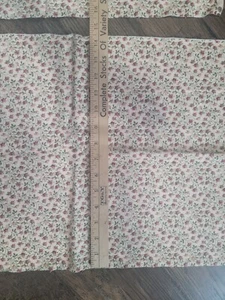 Faye Burgos Marcus Brothers Fabric Floral Roses Bouquets 2 Remnants 15in + 14in - Picture 1 of 2