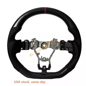 Carbon fiber Leather Steering Wheel Upgrade for SUBARU WRX 2015-2021 Accessories - Picture 1 of 6