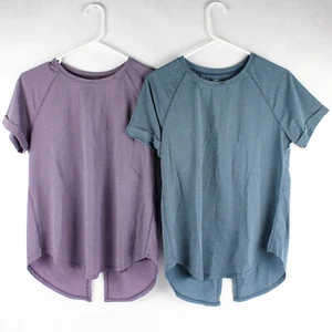 Lot of 2 Athletic Works T-Shirts in Purple and Blue Women's Size Small 4-6 - Picture 1 of 5