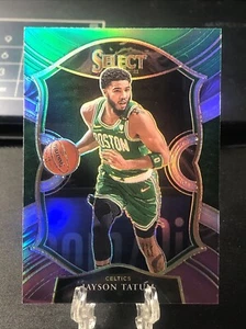 Jayson Tatum Verde Blanco Púrpura Prizm 2020-21 Panini Select 41 Concourse Celtics - Imagen 1 de 2