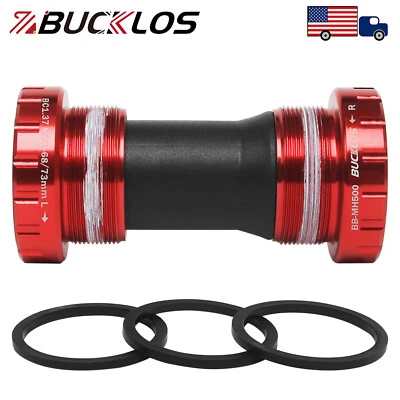 Hollowtech II 68/73mm Threaded Bottom Bracket MTB Road Bike Crank BB Bearing Red - Image 1 of 4